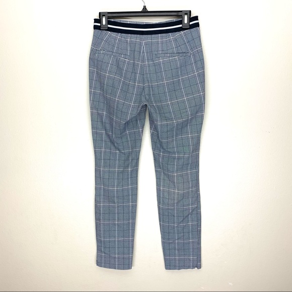 Zara Basic Plaid Womens Elastic Band Waist Pants - Picture 2 of 5